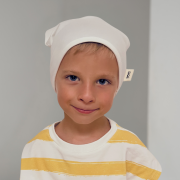 Jednovrstvová čiapka – LIGHT BEANIE Prírodná biela