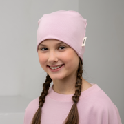 Jednovrstvová čiapka – LIGHT BEANIE Jemná ružová