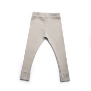 Rebrované legíny – RIBBED LEGGINGS Svetlá sivá – Obrázok 3