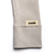 Rebrované legíny – RIBBED LEGGINGS Svetlá sivá – Obrázok 4