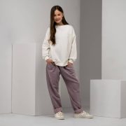 Menčestrové nohavice – CORDUROY PANTS Púdrová ruža