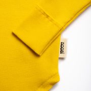 Rebrovaný nátelník s dlhým rukávom – RIBBED LONGSLEEVE Žltá – Obrázok 2