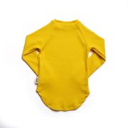 Rebrovaný nátelník s dlhým rukávom – RIBBED LONGSLEEVE Žltá – Obrázok 4