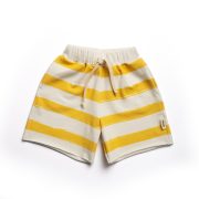 Šortky pásik - STRIPED SHORTS Žltý pásik – Obrázok 2