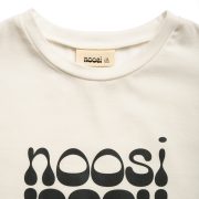 Tričko s krátkym rukávom – DOUBLE LOGO T-SHIRT Prírodná biela / antracit – Obrázok 3