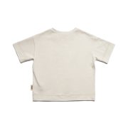 Tričko s krátkym rukávom – DOUBLE LOGO T-SHIRT Prírodná biela / antracit – Obrázok 5