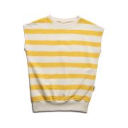 Tričko bez rukávov - SLEEVELESS SWEATSHIRT Žltý pásik – Obrázok 2