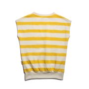 Tričko bez rukávov - SLEEVELESS SWEATSHIRT Žltý pásik – Obrázok 4