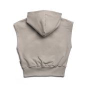 Vesta s kapucňou - SLEEVELESS HOODIE Svetlá sivá – Obrázok 3
