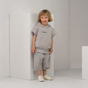 3/4 šortky - LONG SHORTS Svetlá sivá