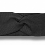 Rebrovaná twist čelenka – RIB TWIST HEADBAND Antracitová – Obrázok 2