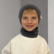 Jednovrstvová rebrovaná čiapka – LIGHT RIB BEANIE Antracitová