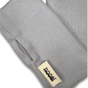 Bezprstové rukavice – RIB FINGERLESS GLOVES Svetlá sivá – Obrázok 3