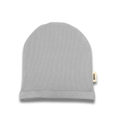 Jednovrstvová rebrovaná čiapka – LIGHT RIB BEANIE Svetlá sivá – Obrázok 2