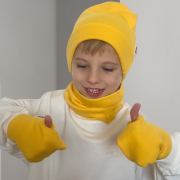Dvojvrstvová rebrovaná čiapka – RIB BEANIE Žltá