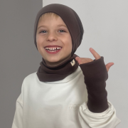 Bezprstové rukavice – RIB FINGERLESS GLOVES Hnedá