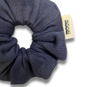 Gumička do vlasov – SCRUNCHIE  Antracitová – Obrázok 2