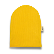 Dvojvrstvová rebrovaná čiapka – RIB BEANIE Žltá – Obrázok 4