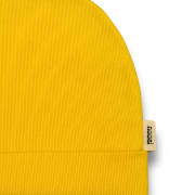 Dvojvrstvová rebrovaná čiapka – RIB BEANIE Žltá – Obrázok 3