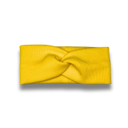 Rebrovaná twist čelenka – RIB TWIST HEADBAND Žltá
