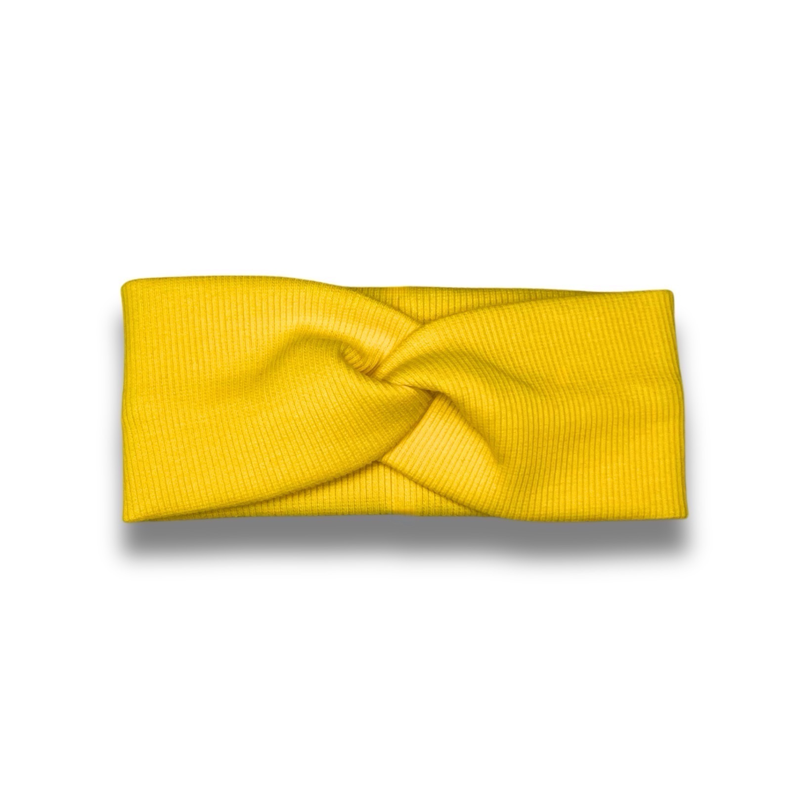 image 2 Rebrovaná twist čelenka – RIB TWIST HEADBAND Žltá – Obrázok 1