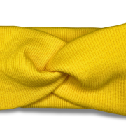 Rebrovaná twist čelenka – RIB TWIST HEADBAND Žltá – Obrázok 2