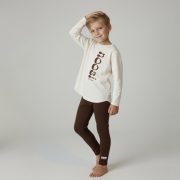 Rebrované legíny – RIBBED LEGGINGS Hnedá – Obrázok 3