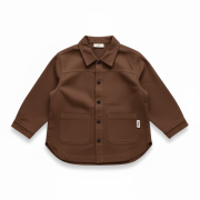 Vrchná košeľa – CARGO OVERSHIRT Hnedá – Obrázok 3