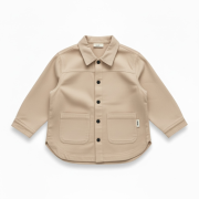 Vrchná košeľa – CARGO OVERSHIRT Béžová – Obrázok 2