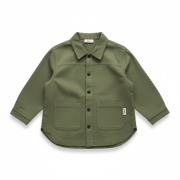 Vrchná košeľa – CARGO OVERSHIRT Olivová zelená – Obrázok 3