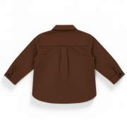 Vrchná košeľa – CARGO OVERSHIRT Hnedá – Obrázok 4