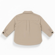 Vrchná košeľa – CARGO OVERSHIRT Béžová – Obrázok 3
