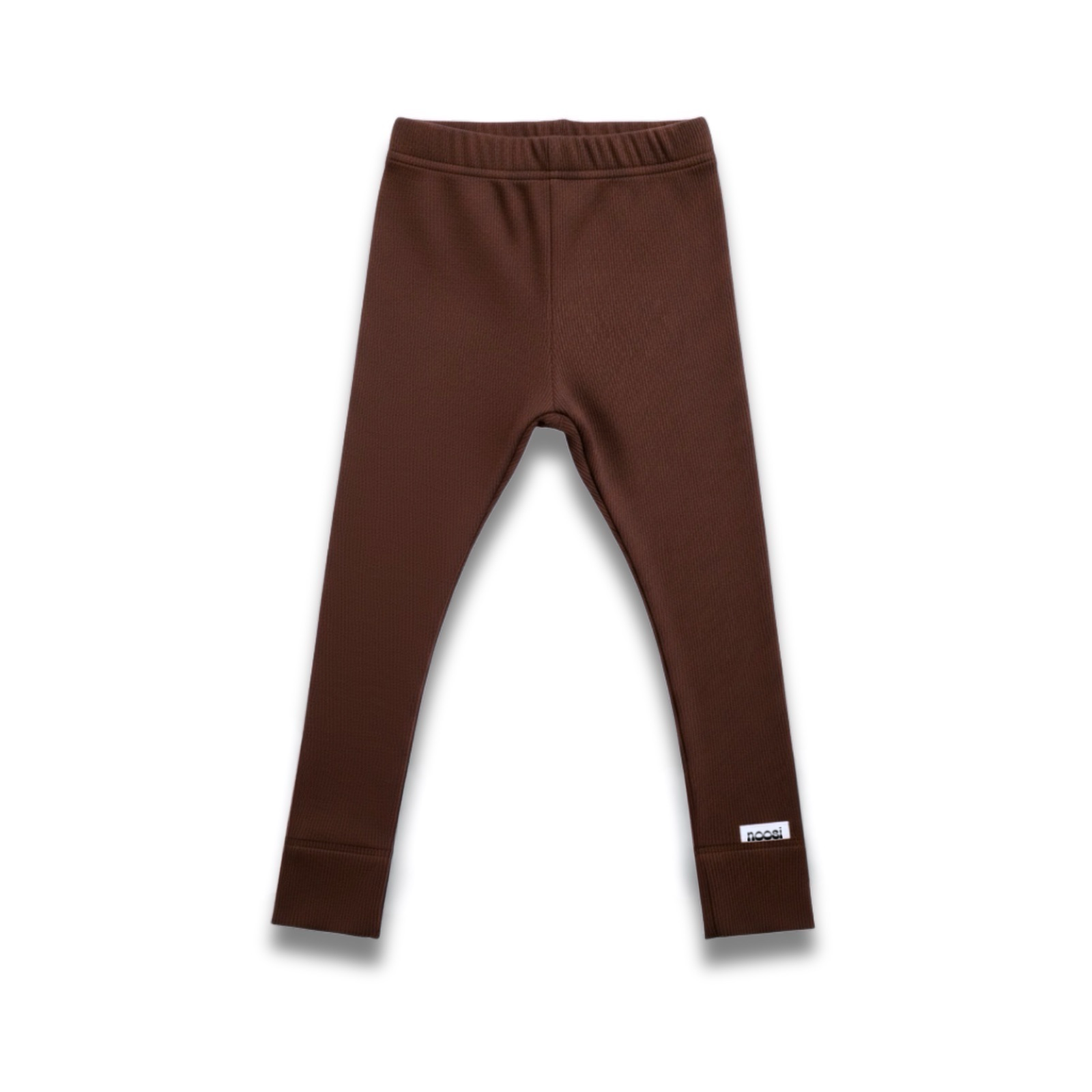 Dizajn bez názvu – kópia Rebrované legíny – RIBBED LEGGINGS Hnedá – Obrázok 1