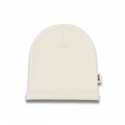 Jednovrstvová rebrovaná čiapka – LIGHT RIB BEANIE Prírodná biela