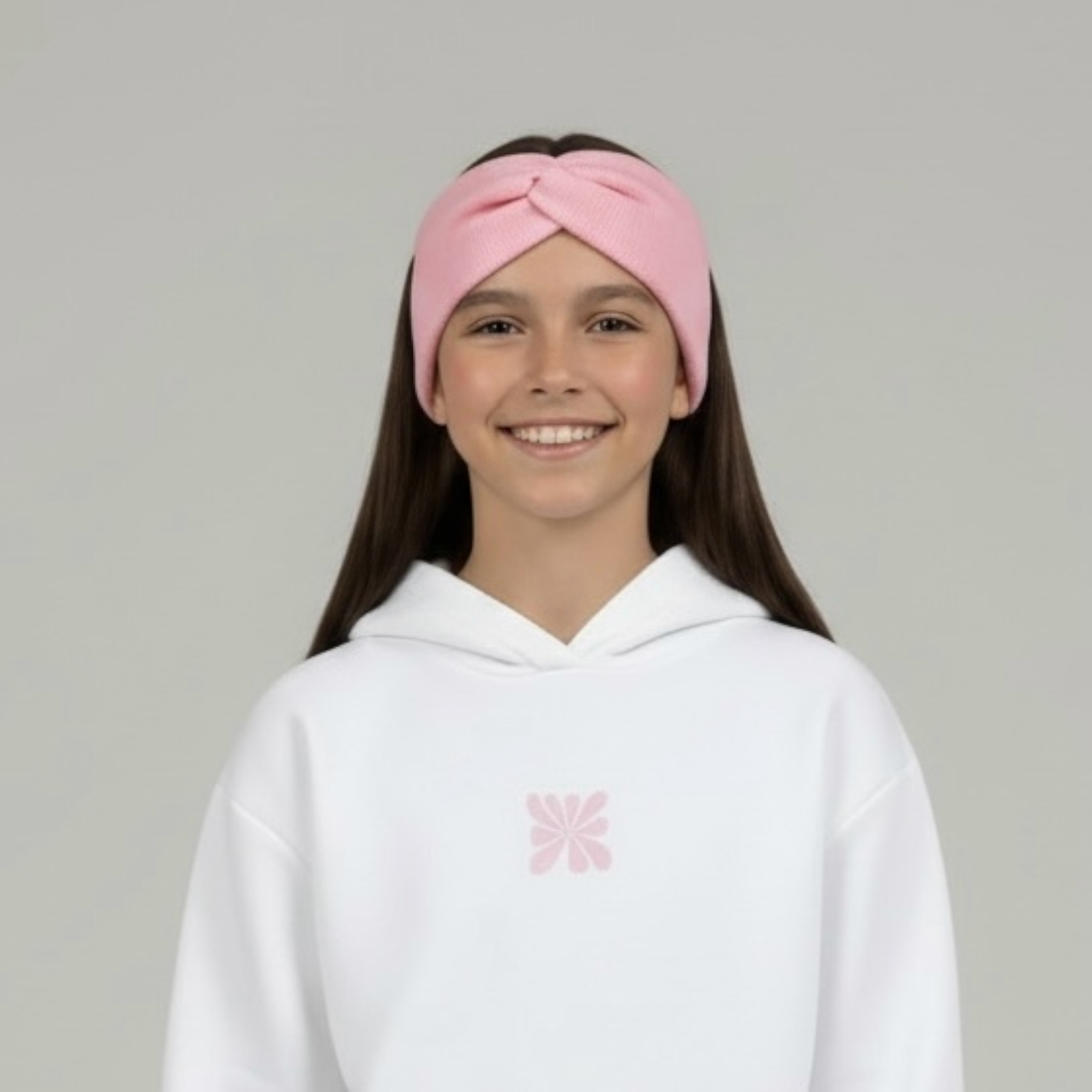 3 Rebrovaná twist čelenka – RIB TWIST HEADBAND Ružová – Obrázok 1