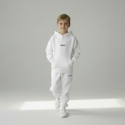 Teplákové nohavice - noosi PANTS Prírodná biela / modrá