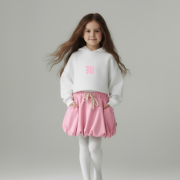 Balónová sukňa – BALOON SKIRT Ružová – Obrázok 2