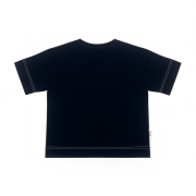 Tričko s krátkym rukávom – DOUBLE LOGO T-SHIRT Tmavá modrá / biela – Obrázok 3