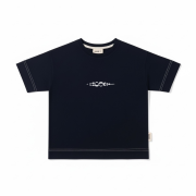 Tričko s krátkym rukávom – SIGNATURE T-SHIRT Tmavá modrá / biela – Obrázok 2