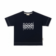 Tričko s krátkym rukávom – DOUBLE LOGO T-SHIRT Tmavá modrá / biela – Obrázok 2