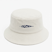 Klobúk – BUCKET HAT Prírodná biela / modrá – Obrázok 2
