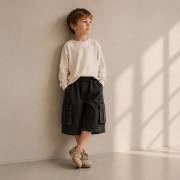 Cargo šortky – CARGO SHORTS Antracitová
