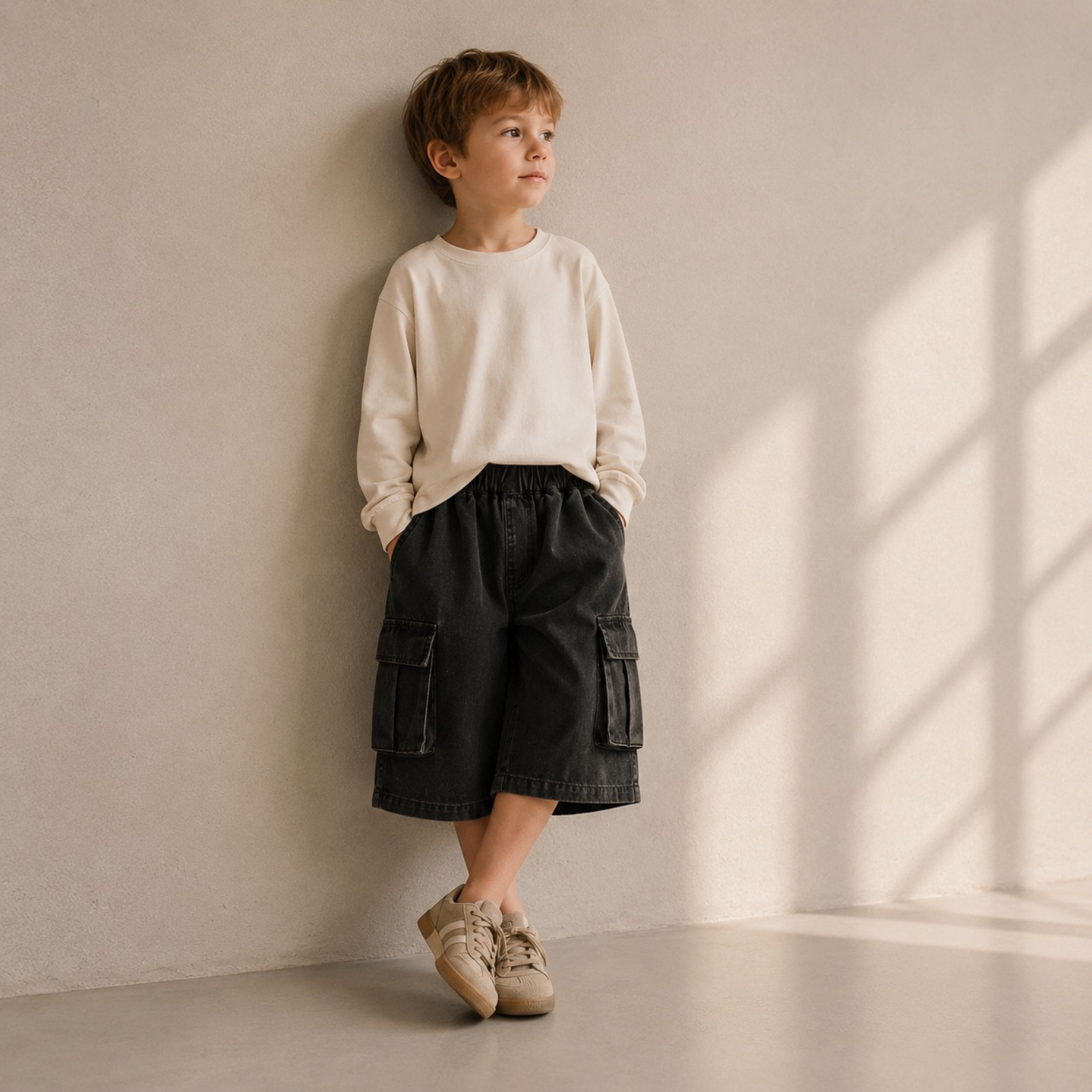 1 Cargo šortky – CARGO SHORTS Antracitová – Obrázok 1