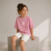 Krátke rebrované legíny – RIBBED SHORT LEGGINGS Prírodná biela – Obrázok 2
