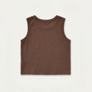 Top - ESSENTIAL TANK TOP Hnedá – Obrázok 3