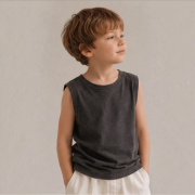 Top - ESSENTIAL TANK TOP Antracitová – Obrázok 2
