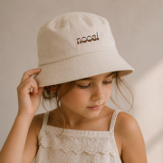 Klobúk – BUCKET HAT Béžová / hnedá
