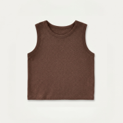 Top - ESSENTIAL TANK TOP Hnedá – Obrázok 2