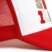 Šiltovka – STATEMENT TRUCKER CAP Červená / SMILE – Obrázok 4