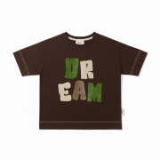 Tričko s krátkym rukávom – STATEMENT T-SHIRT Hnedá / zelená – Obrázok 2